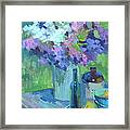 Plein Air Lilacs Framed Print