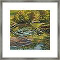 Plein Air - Stream In Forest Park Framed Print