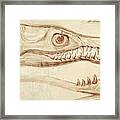 Plesiosaurus Marine Reptile Framed Print