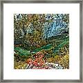 Plitvice Lakes Canyon - Colorful River Aerial View Framed Print