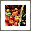Plums And Nectarines Framed Print