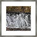 Poconos Waterfall Wall Framed Print