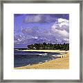 Poipu Beach In Kauai Framed Print