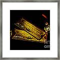 Polar Express Tickets Framed Print