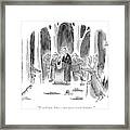 Politician Delivers Speech To Frightened Animals Framed Print