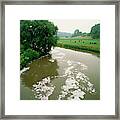 Polluted River Framed Print