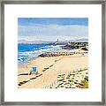 Ponto Beach Carlsbad California Framed Print