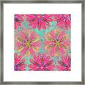 Pop Spiral Floral 8 Framed Print