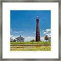 Port Bolivar Lighthouse Framed Print