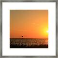 Port St. Joe Sunset Framed Print