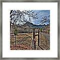 Portal Arizona Wood Fence Framed Print