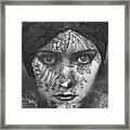 Portrait Of Gloria Swanson Behind Lace Framed Print