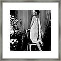 Portrait Of Gloria Vanderbilt Framed Print