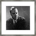 Portrait Of Henry Hazlitt Framed Print