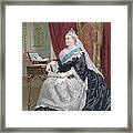 Portrait Of Queen Victoria Framed Print