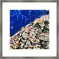 Positano Town In Italy Framed Print