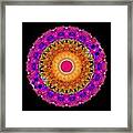 Positive Energy 1 - Mandala Art By Sharon Cummings Framed Print