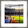 Pov Right Field Foul Pole Original Yankee Stadium Framed Print