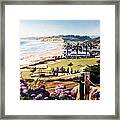 Powerhouse Beach Del Mar Lilac Framed Print