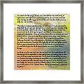 Prayer For Enemies Framed Print