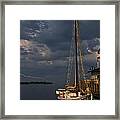 Preparing For The Storm Framed Print