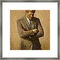 President John F. Kennedy Official Portrait By Aaron Shikler Framed Print