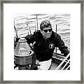 President John Kennedy Sailing Framed Print