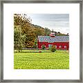 Prettiest Barn In Vermont Framed Print