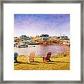 Primary Chairs - Digital Art Framed Print