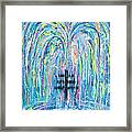 Pms 19 My Will Be Done Fountain And Triple Cross Framed Print