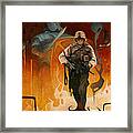 Protected By A Wall Of Fire Framed Print