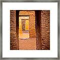 Pueblo Doorways Framed Print