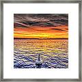 Puget Sound Sunset Framed Print
