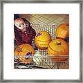 Pumpkin Shopping With My Framed Print