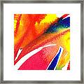 Pure Color Inspiration Abstract Painting Enchanted Crossing Framed Print