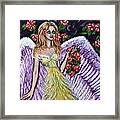 Purple Angel Of Love Framed Print