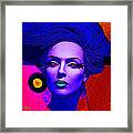 Purple Lady Framed Print