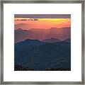 Blue Ridge Sunset Framed Print