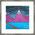 Purple Mountains Framed Print