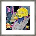 Purple Prickly Pear Framed Print