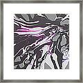 Purple Velocity Framed Print