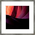 Purple Waves In Antelope Canyon Framed Print