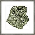 Pyrite Mineral Stone Framed Print