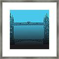 Qr Pointillism - Tower Bridge 2 Framed Print