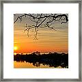 Quarry Sunset Framed Print
