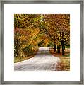 Quiet Vermont Backroad Framed Print