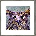 Quirky Owl Framed Print