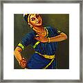 Radha Playing Krishna Framed Print