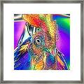 Radiant Rooster Framed Print