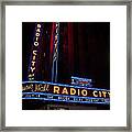 Radio City And The Moody Blues Framed Print